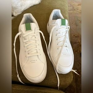 On Running Roger Centre Court Tennis shoes sz 12 white leather.  Worn once.